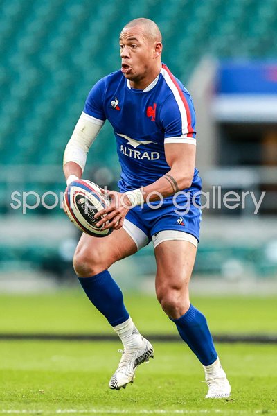 Gael Fickou France Centre v England Twickenham 6 Nations 2021