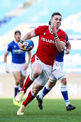 George North Wales scores v Italy Rome Six Nations 2021