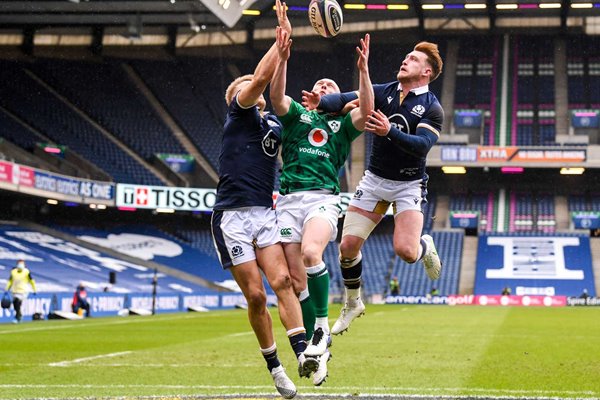 Keith Earls Ireland v Chris Harris and Stuart Hogg Scotland v Ireland 2021