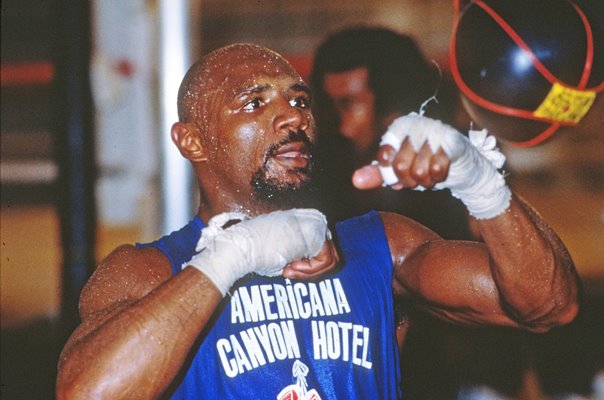 Marvin Hagler training for Tommy Hearns Fight 1990