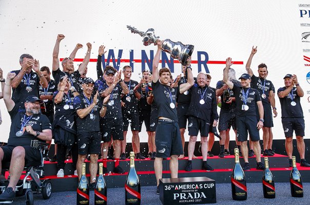 Skipper Peter Burling Emirates Team New Zealand America's Cup Winners 2021