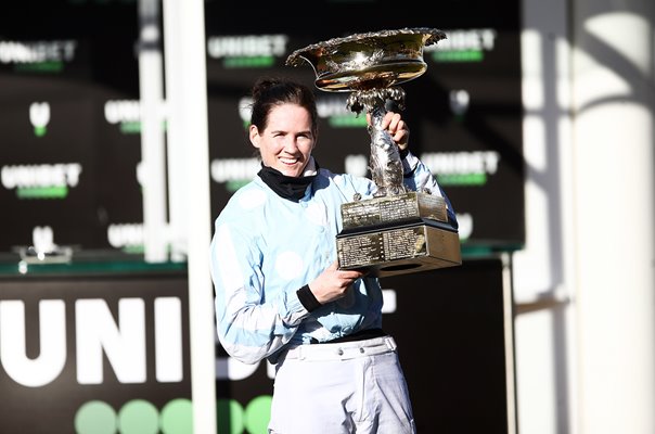 Jockey Rachael Blackmore wins Champion Hurdle Cheltenham 2021