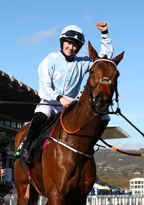 Rachael Blackmore on Honeysuckle wins Champion Hurdle Cheltenham 2021 