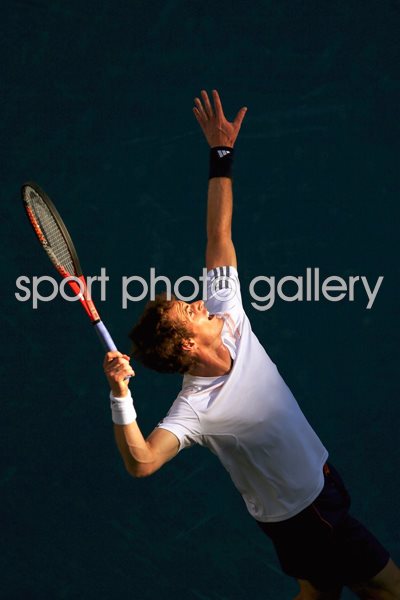 Andy Murray serves US Open Final 2012