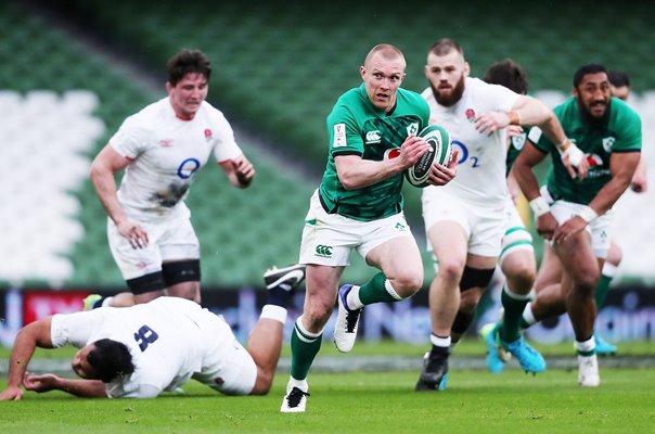 Keith Earls Ireland scores v England Dublin Six Nations 2021