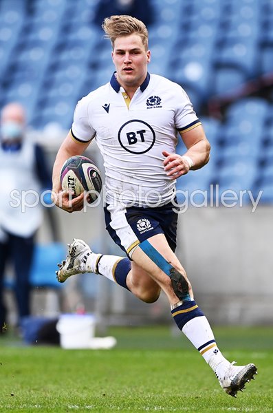 Duhan van der Merwe Scotland v Italy Six Nations Murrayfield 2021