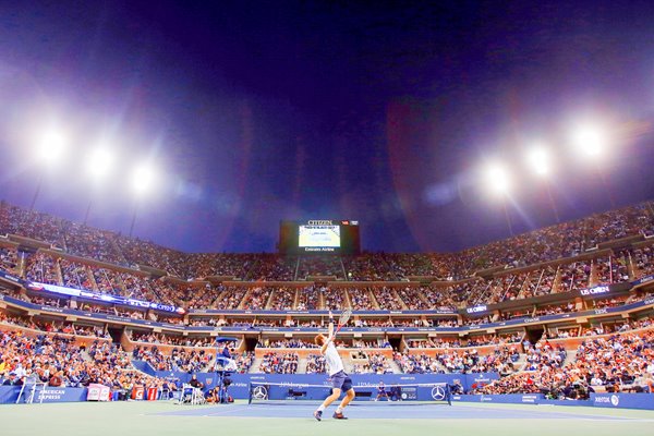 Andy Murray serves US Open Final 2012