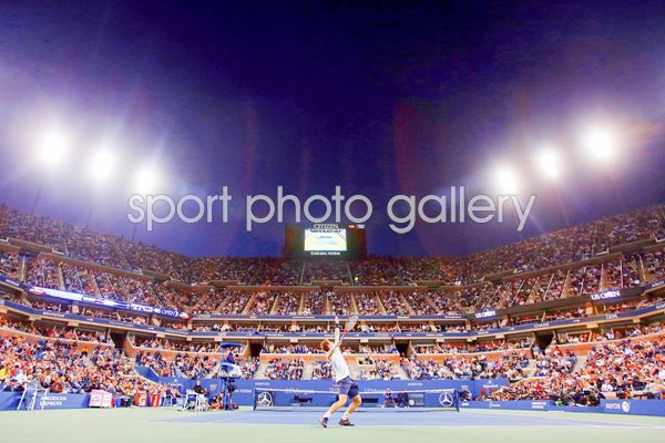 Andy Murray serves US Open Final 2012