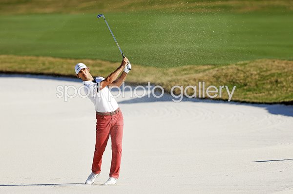 Billy Horschel USA fairway bunker shot WGC Match Play Austin Texas 2021