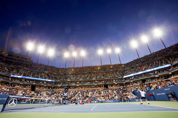 Andy Murray serves US Open Final 2012