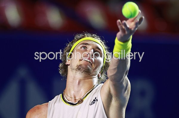 Alexander Zverev Germany Mexican Open Serve 2021