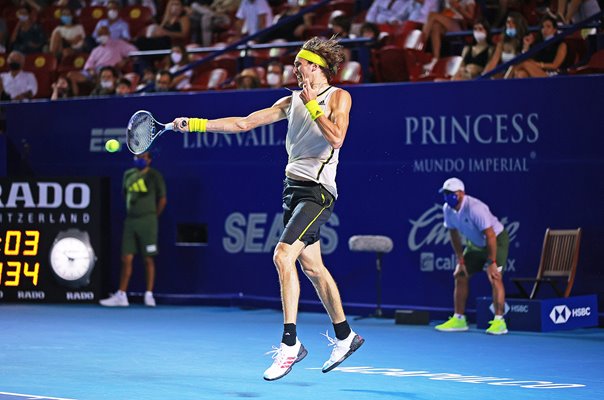 Alexander Zverev Germany Mexican Open Forehand 2021