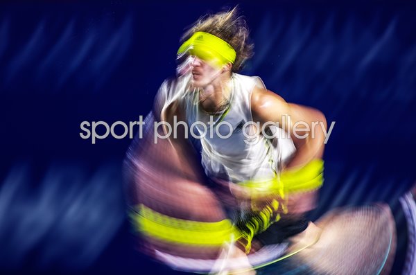 Alexander Zverev Germany Blur Effect serve Mexican Open Tennis 2021