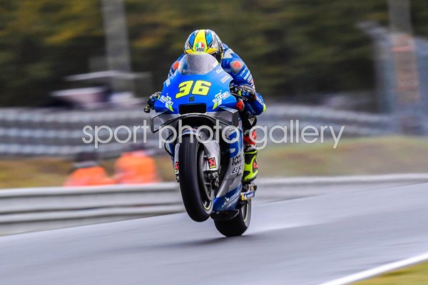 Joan Mir Team Suzuki Wheelie MotoGP of France Le Mans 2020
