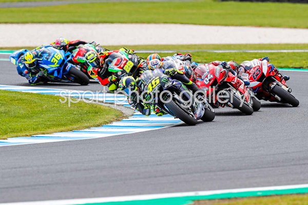 Valentino Rossi Italy leads MotoGP of Australia Phillip Island 2019