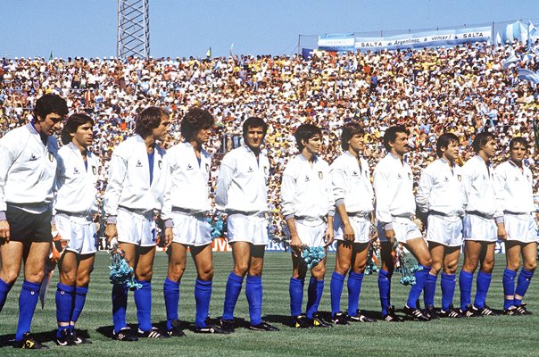 Italy Team v Argentina World Cup Madrid Spain 1982