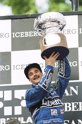 Nigel Mansell Great Britain San Marino Grand Prix Imola winner 1992