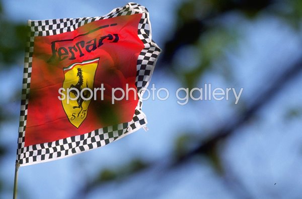 Ferrari Flag San Marino Grand Prix Imola 1992 