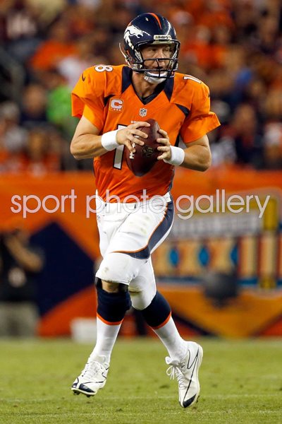 Peyton Manning Quarterback Denver Broncos 2014 Playoffs