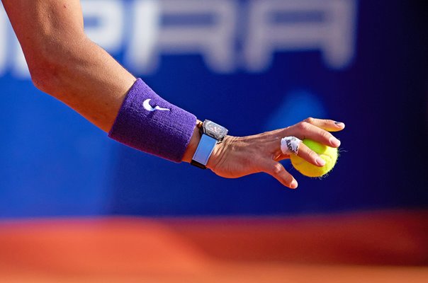 Rafael Nadal Spain Pre Serve Barcelona Open Final 2021