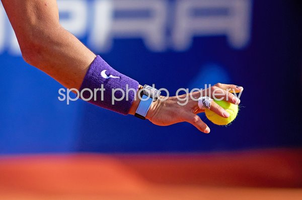 Rafael Nadal Spain Pre Serve Barcelona Open Final 2021
