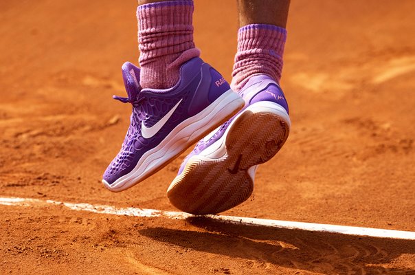 Rafael Nadal Spain Service Footwork Barcelona Open 2021