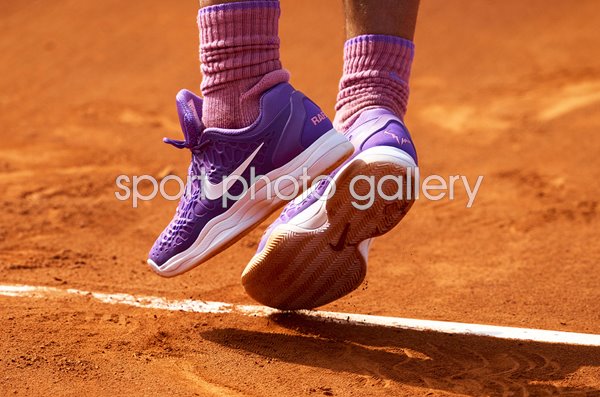 Rafael Nadal Spain Service Footwork Barcelona Open 2021
