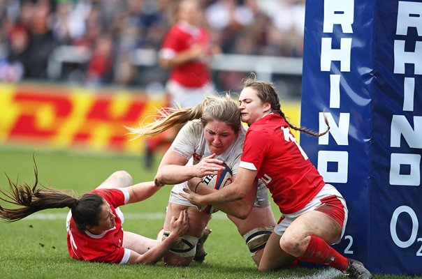 Poppy Cleall England scores v Wales Women's Six Nations 2020