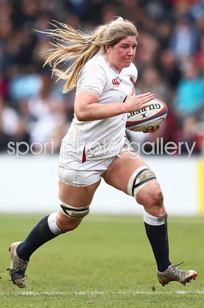 Poppy Cleall England attacks v Wales Women's Six Nations 2020