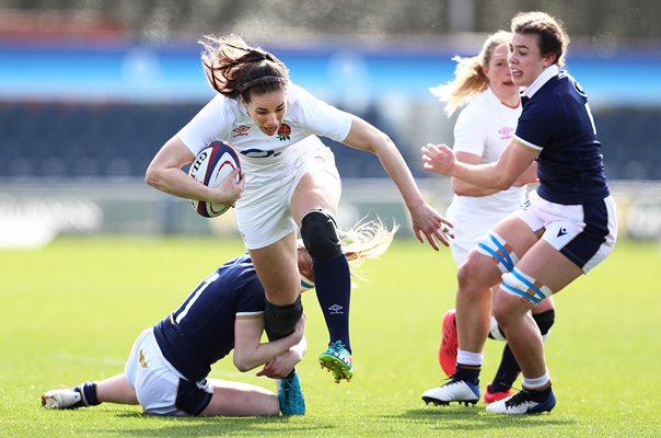 Emily Scarratt England v Scotland Women's Six Nations Doncaster 2021