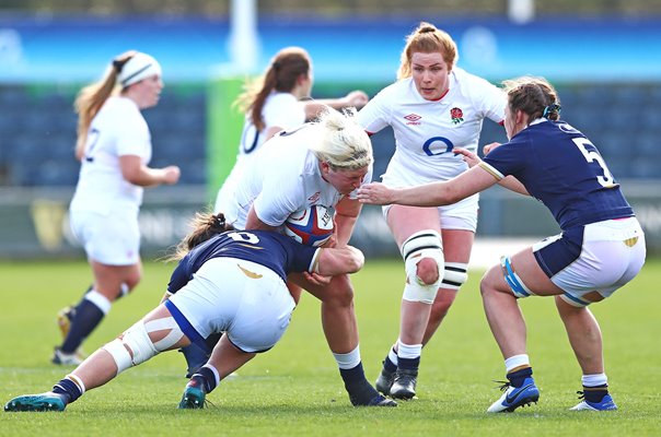 Bryony Cleall England charge v Scotland Women's Six Nations 2021