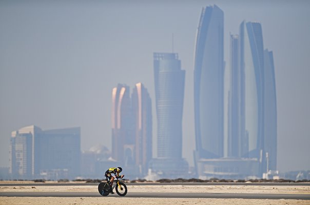 Sepp Kuss USA Abu Dhabi Skyline UAE Tour 2021 