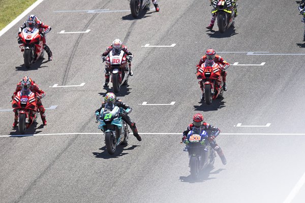 Riders race off grid MotoGP of Spain 2021