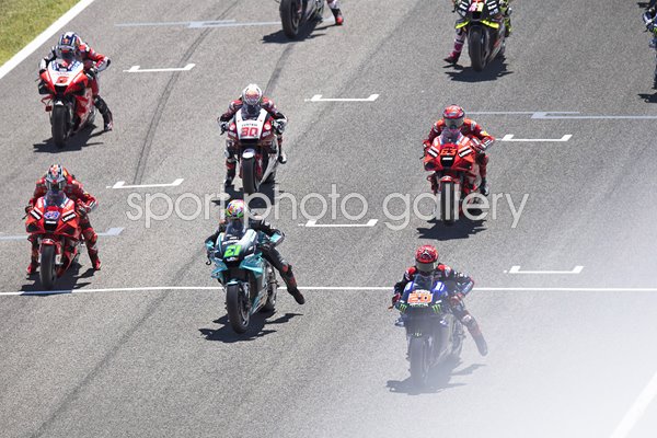 Riders race off grid MotoGP of Spain 2021