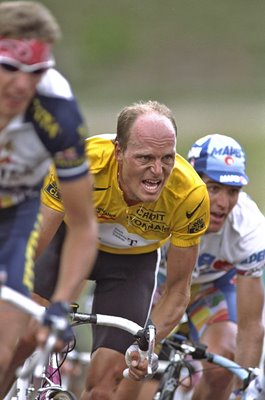 Bjarne Riis Denmark Tour de France Yeloow Jersey 1996