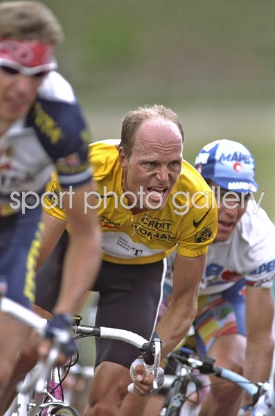 Bjarne Riis Denmark Tour de France Yeloow Jersey 1996
