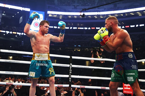 Canelo Alvarez beats Billy Joe Saunders Arlington Texas 2021