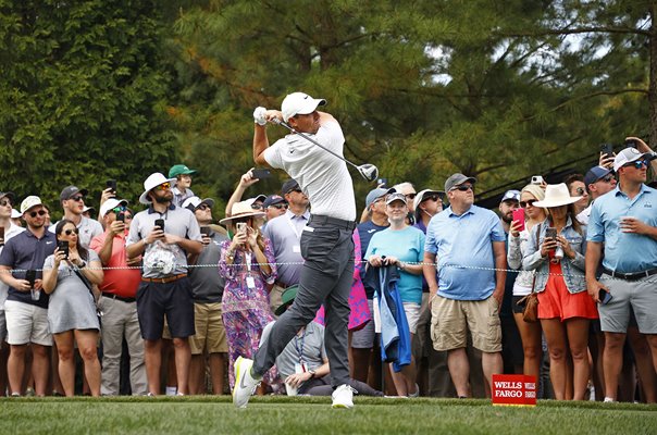 Rory McIlroy Northern Ireland Tee Shot Quail Hollow North Carolina 2021