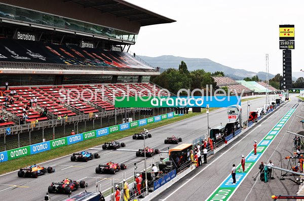 Starting Grid F1 Grand Prix Barcelona Spain 2021