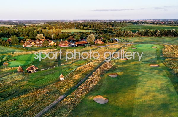 Par 4 18th hole Aerial View Royal St. George's Golf Club Sandwich 2020