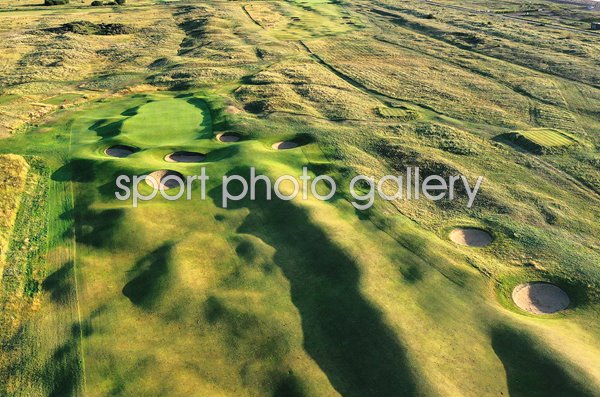 Par 4 12th hole Aerial View Royal St. George's Golf Club Sandwich 2020