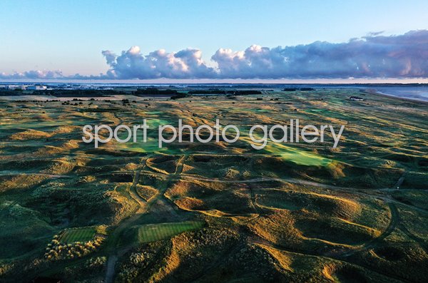 Par 4 9th hole Aerial View Royal St. George's Golf Club Sandwich 2020