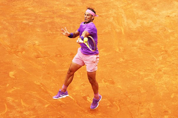 Rafael Nadal Spain forehand Foro Italico Rome Tennis 2021 
