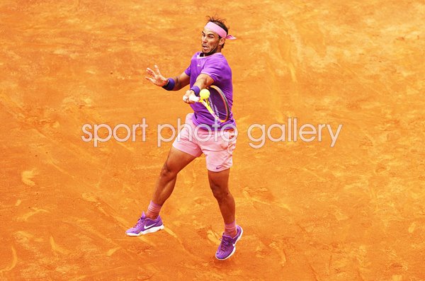 Rafael Nadal Spain forehand Foro Italico Rome Tennis 2021 