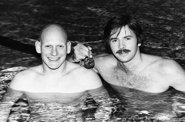 David Wilkie & Duncan Goodhew Great Britain Olympic Swimmers 1980