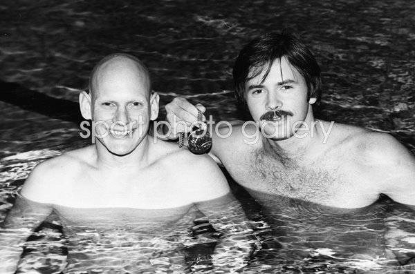 David Wilkie & Duncan Goodhew Great Britain Olympic Swimmers 1980