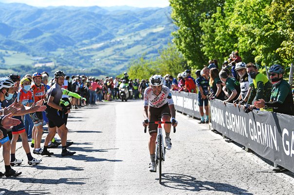 Andrea Vendrame Italy attacks Stage 12 Giro d'Italia 2021 