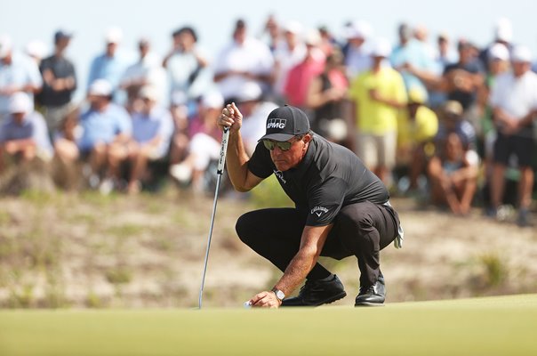 Phil Mickelson USA 7th Green Round 3 USPGA Kiawah Island 2021