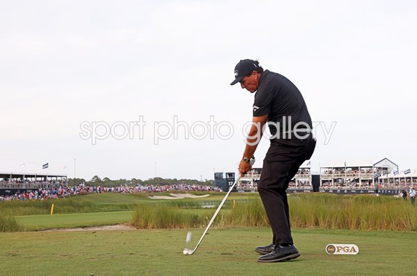 Phil Mickelson USA 17th Tee Round 3 USPGA Kiawah Island 2021