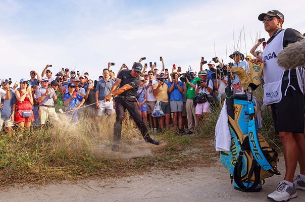 Phil Mickelson USA Trouble 16th Hole Round 3 USPGA Kiawah Island 2021